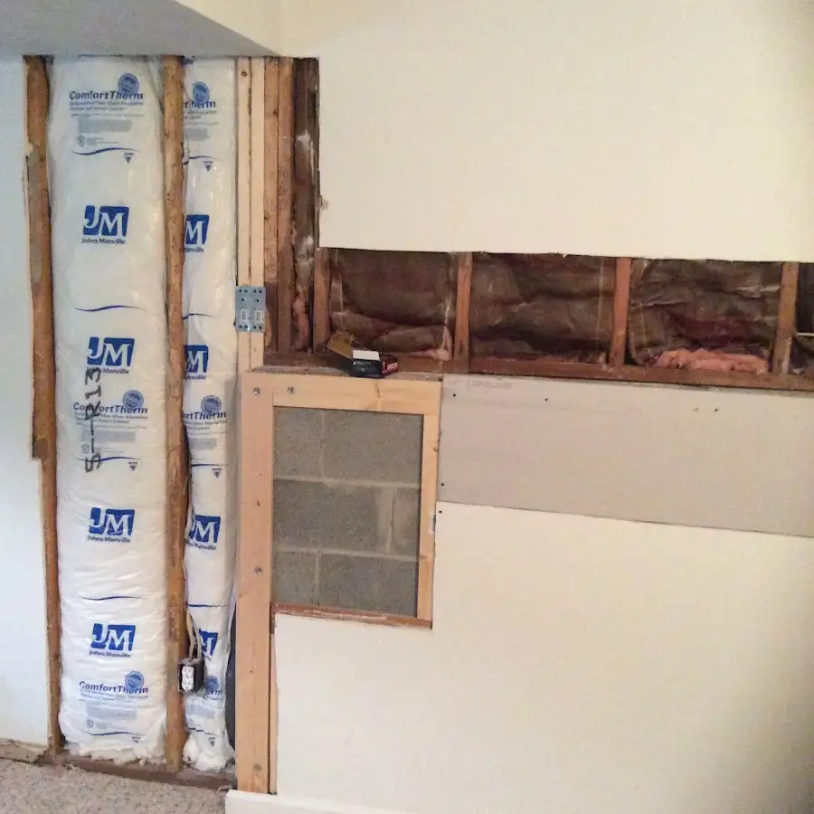 Wall insulation replacement during Structural Drying in Paradise